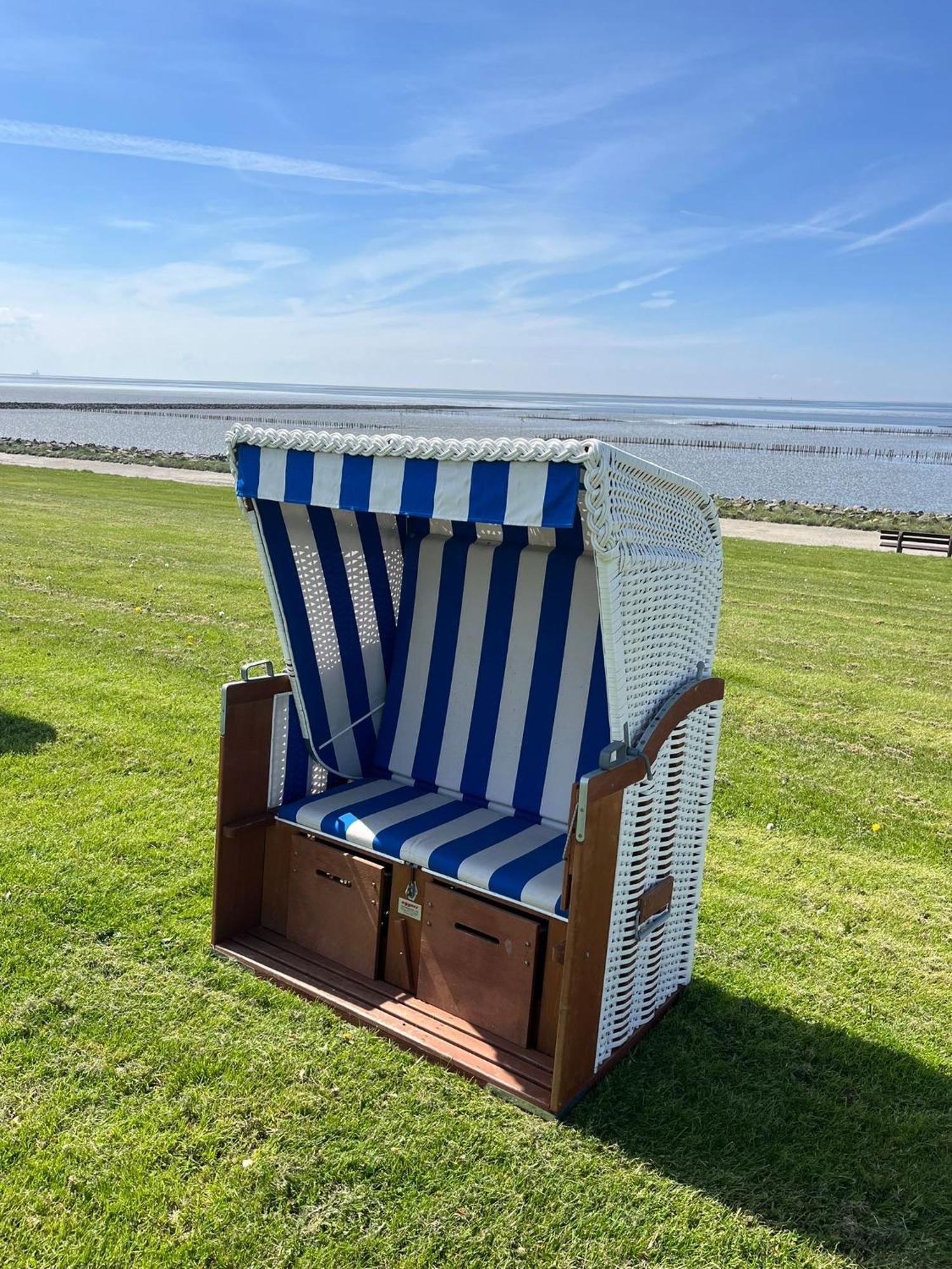 Fewo Schroeder - Bude 63A - Mit Strandkorb Am Meer - Inklusive Bettwaesche Und Handtuecher Westerdeichstrich Экстерьер фото